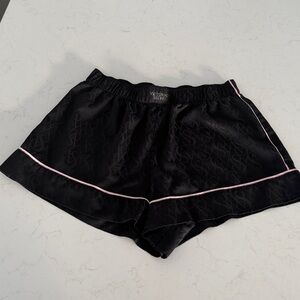 Victoria's Secret Black Shorts with Pink Trim